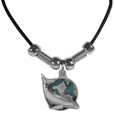 Humpback Whale with Earth Adjustable Cord Necklace